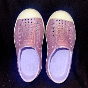 native Shoes glitter lavender size C8